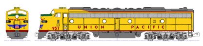  176-5318 Union Pacific EMD E9A Locomotive Nose Herald 962 176-5318 Union Pacific EMD E9A Locomotive Nose Herald 962xx