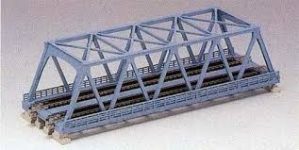 20-436 Double Truss Bridge, 248mm Light Blue
