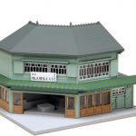 23-476 Billboard Structure Corner Shop Wood Right