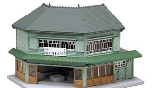 23-476 Billboard Structure Corner Shop Wood Right