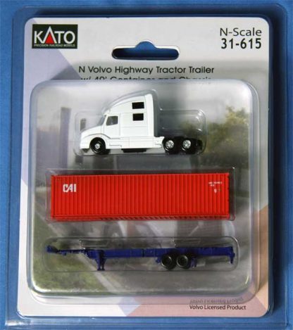 31-615 Volvo highway, tractor trailer and container