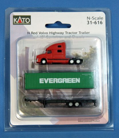 31-616 Volvo Highway Tractor Trailer w/ 40' Container and Chassi
